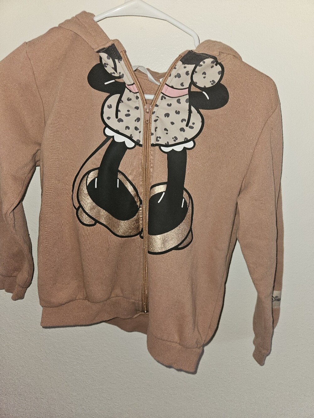 H & M Girls Minnie Mouse Hoodie Size 8-10